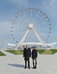Prezident İlham Əliyev və xanımı Dənizkənarı Milli Parkda müasir attraksion-panoramın açılışında iştirak ediblər (FOTO)