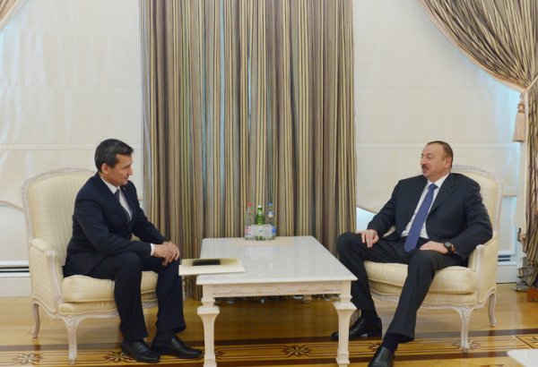 İlham Əliyev Türkmənistanın xarici işlər nazirini qəbul edib