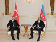 Prezident İlham Əliyevin Türkiyənin Baş naziri Rəcəb Tayyib Ərdoğanla təkbətək görüşü olub (FOTO)