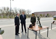 Prezident İlham Əliyev Naxçıvan MR-in hərbi hissələrinə daxil olan yeni texnika və silahlara baxıb (FOTO)