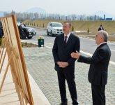 Azərbaycan Prezidenti Naxçıvan Şəhər Su Anbarı və Sutəmizləyici Qurğular Kompleksinin istifadəyə verilməsi mərasimində iştirak edib (FOTO)