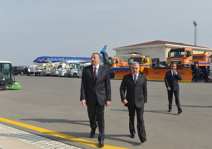Prezident İlham Əliyev Naxçıvan Beynəlxalq Hava Limanının yeni inzibati binasının açılışında iştirak edib (FOTO)