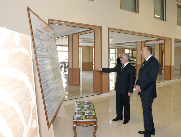 İlham Əliyev Naxçıvan Biznes Mərkəzində yaradılan şəraitlə tanış olub (FOTO)