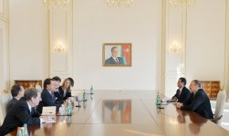 Azərbaycan Prezidenti İlham Əliyev ABŞ nümayəndə heyətini qəbul edib
