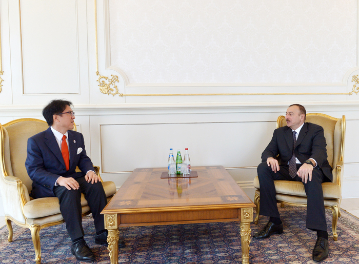 İlham Əliyev Yaponiya Nazirlər Kabineti nəzdində Olimpiya Agentliyinin rəhbərini qəbul edib