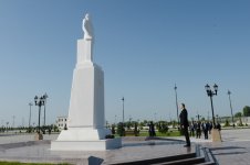 Prezident İlham Əliyev Ağdaş rayonuna səfərə gəlib (FOTO)
