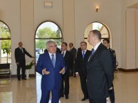 Ağdaşda Ləki dəmir yolu vağzalının yeni binasının açılışı olub (FOTO)