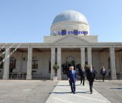 Ağdaşda Ləki dəmir yolu vağzalının yeni binasının açılışı olub (FOTO)
