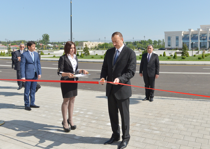 Yeni Azərbaycan Partiyası Ağdaş rayon təşkilatının inzibati binası istifadəyə verilib (FOTO)