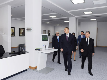 Prezident İlham Əliyev AMEA-nın Mərkəzi Kitabxanasının yeni binasının açılışında iştirak edib (FOTO)