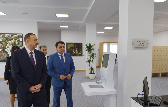 Prezident İlham Əliyev AMEA-nın Mərkəzi Kitabxanasının yeni binasının açılışında iştirak edib (FOTO)