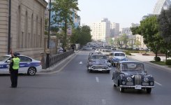 Ümummilli lider Heydər Əliyevin anadan olmasının 91-ci ildönümü ilə əlaqədar Bakıda klassik avtomobillərin yürüşü keçirilmişdir (FOTO)