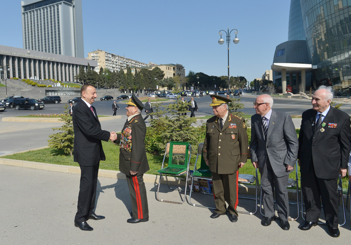 İlham Əliyev: Azərbaycanda veteranlara böyük diqqət və qayğı göstərilir (ƏLAVƏ OLUNUB) (FOTO)