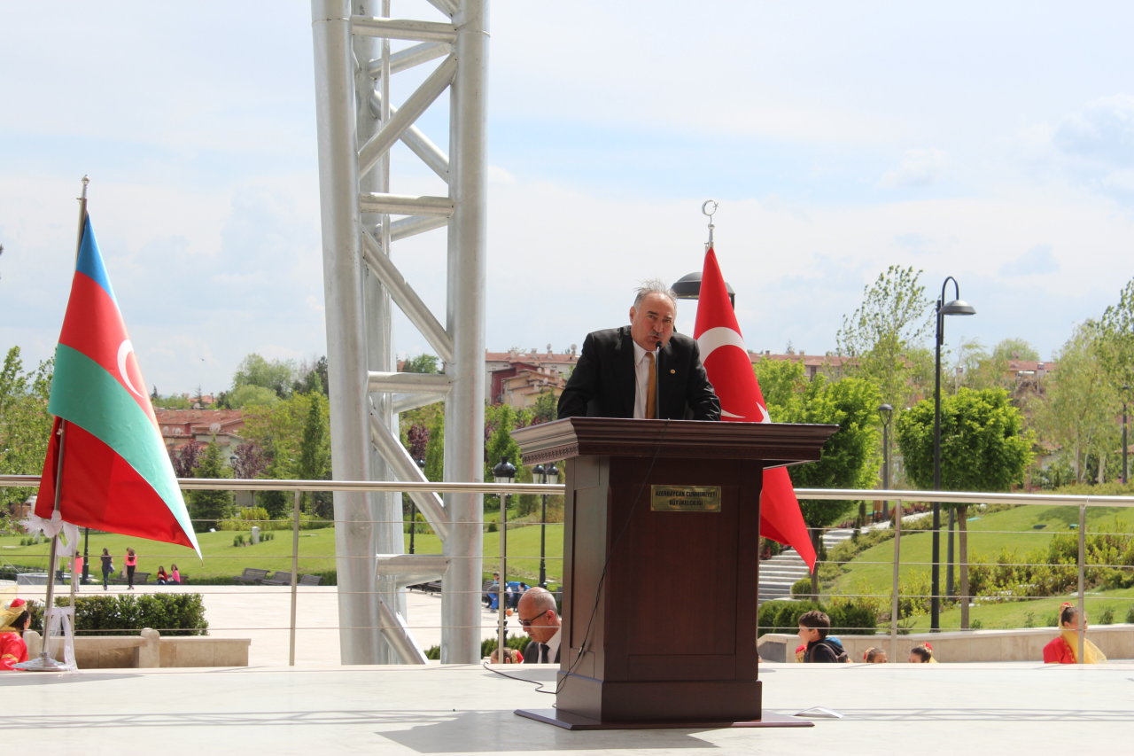 Ankarada Heydər Əliyevin anadan olmasının 91-ci ildönümü münasibətilə tədbir keçirilib (FOTO)