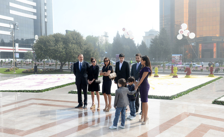 Prezident İlham Əliyev və xanımı Gül bayramında iştirak ediblər (FOTO)