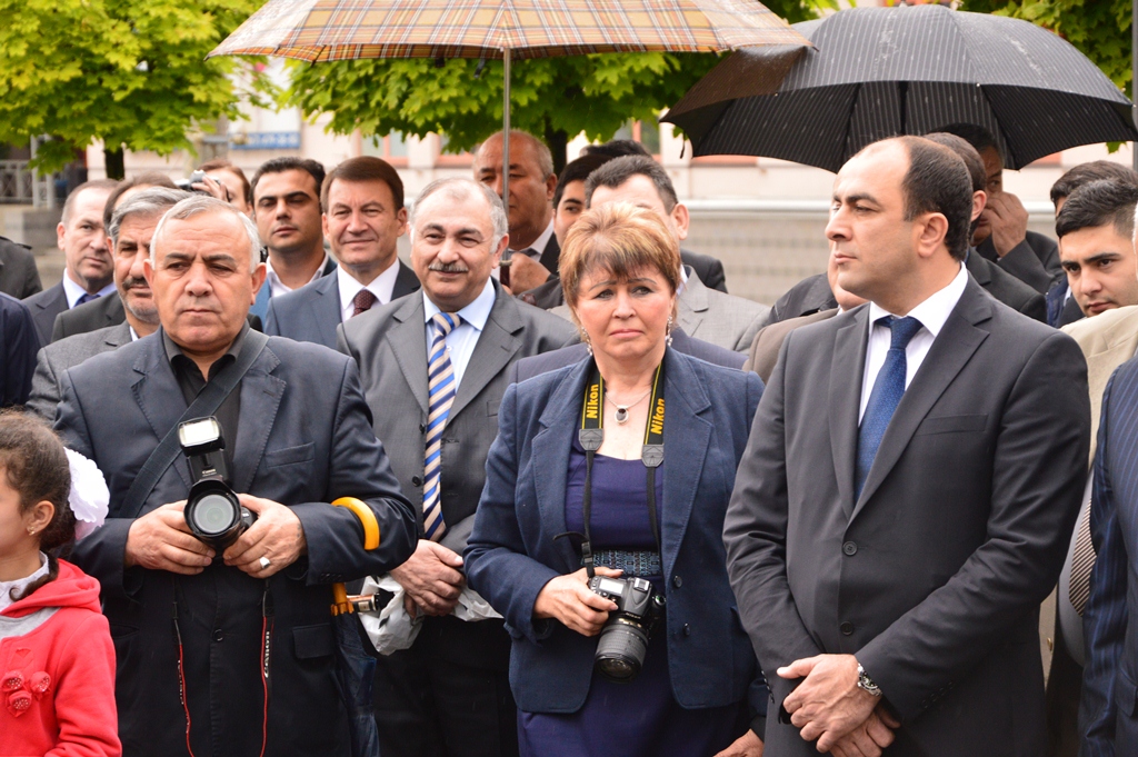 Ulu öndər Heydər Əliyevin xatirəsi Ukraynada anılıb (FOTO)