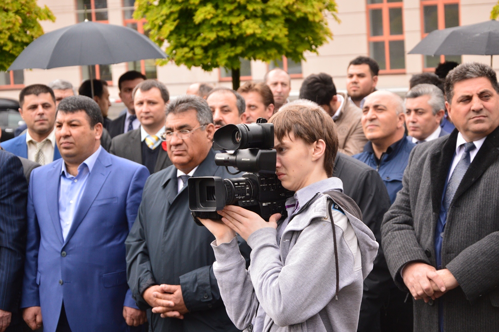 Ulu öndər Heydər Əliyevin xatirəsi Ukraynada anılıb (FOTO)