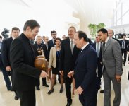 Azərbaycan Prezidenti İlham Əliyev və Fransa Prezidenti Fransua Olland birgə nahar ediblər (FOTO)