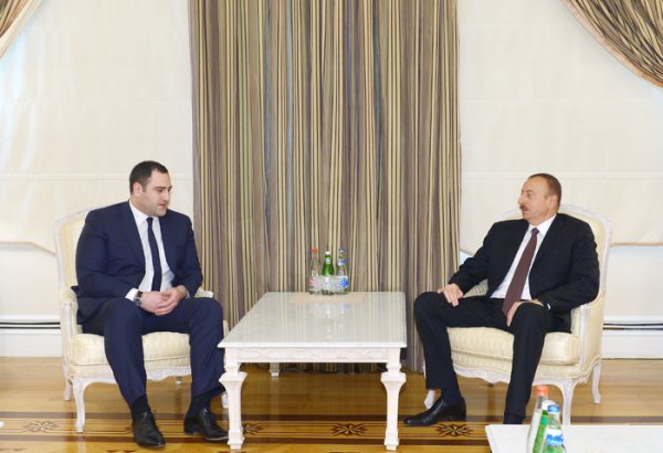 Prezident İlham Əliyev Gürcüstanın daxili işlər nazirini qəbul edib