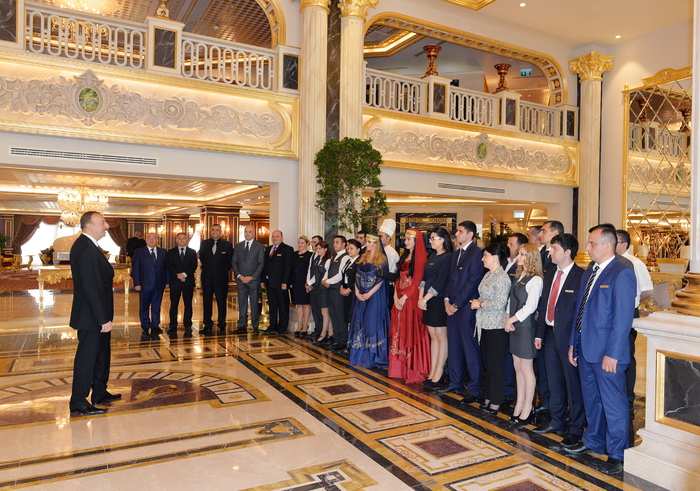 Prezident İlham Əliyev Şamaxıda beşulduzlu otelin açılışında iştirak edib (FOTO)