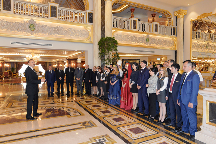 Prezident İlham Əliyev Şamaxıda beşulduzlu otelin açılışında iştirak edib (FOTO)