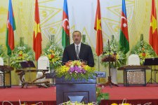 Vyetnamda Prezident İlham Əliyevin və xanımının şərəfinə dövlət ziyafəti verilib (FOTO)