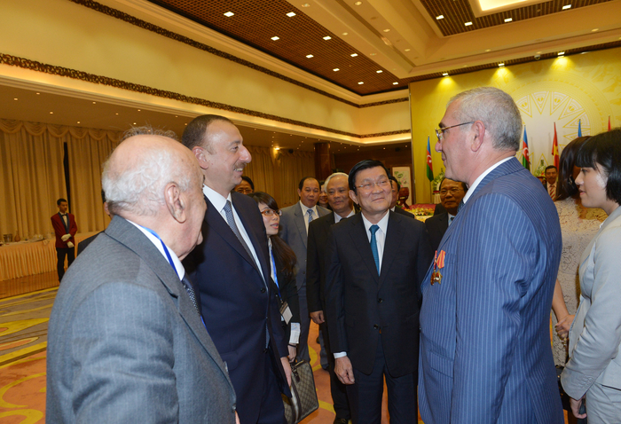 Vyetnamda Prezident İlham Əliyevin və xanımının şərəfinə dövlət ziyafəti verilib (FOTO)