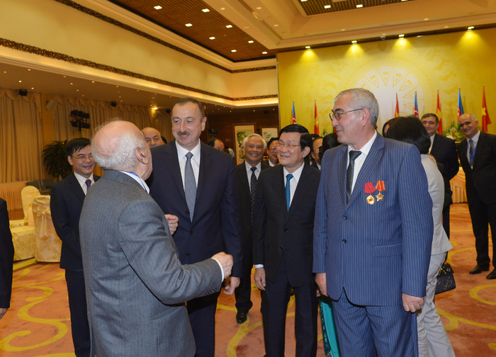 Vyetnamda Prezident İlham Əliyevin və xanımının şərəfinə dövlət ziyafəti verilib (FOTO)