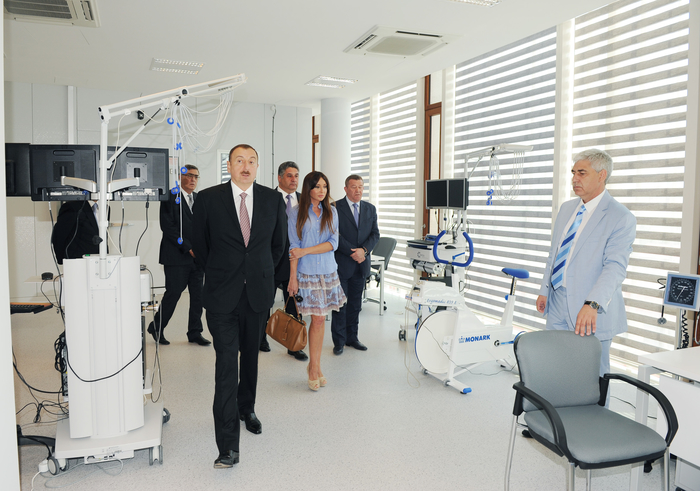 Prezident İlham Əliyev və xanımı Respublika İdman Tibb, Diaqnostika və Reabilitasiya İnstitutunun açılışında iştirak ediblər  (FOTO)