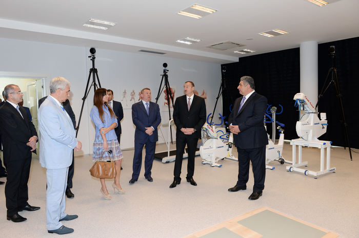 Prezident İlham Əliyev və xanımı Respublika İdman Tibb, Diaqnostika və Reabilitasiya İnstitutunun açılışında iştirak ediblər  (FOTO)