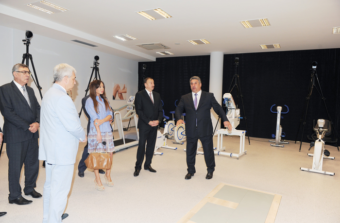 Prezident İlham Əliyev və xanımı Respublika İdman Tibb, Diaqnostika və Reabilitasiya İnstitutunun açılışında iştirak ediblər  (FOTO)