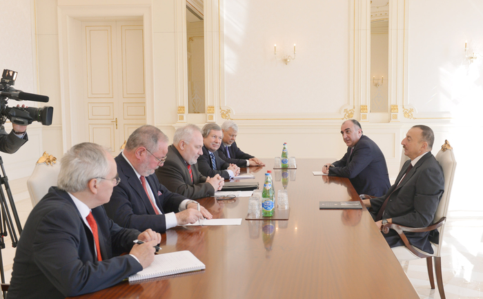 Prezident İlham Əliyev ATƏT-in Minsk qrupunun həmsədrlərini qəbul edib