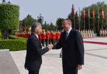 İsveçrə Prezidenti Didye Burkhalterin rəsmi qarşılanma mərasimi olub (FOTO)