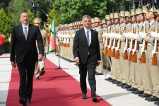 İsveçrə Prezidenti Didye Burkhalterin rəsmi qarşılanma mərasimi olub (FOTO)