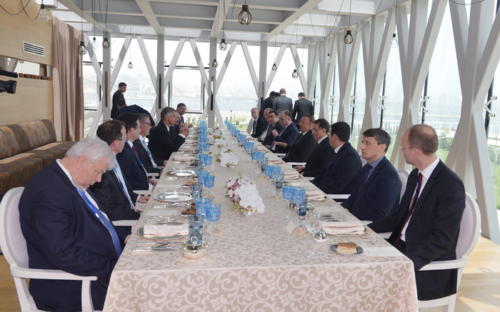 İsveçrə Prezidentinin şərəfinə rəsmi nahar verilib