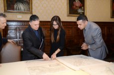 Azərbaycanın birinci xanımı Mehriban Əliyeva Vatikan Apostol Kitabxanası ilə tanış olub (FOTO)