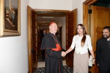 Azərbaycanın birinci xanımı Mehriban Əliyeva Roma Papasının Müqəddəs Arxeologiya üzrə Şurasının sədri ilə görüşüb (FOTO)