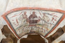 Azərbaycanın birinci xanımı Mehriban Əliyeva Heydər Əliyev Fondunun dəstəyi ilə bərpa edilən Roma katakombaları ilə tanış olub (FOTO)