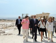 Prezident İlham Əliyev və xanımı Afina Akropolunda olublar (FOTO)