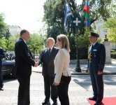 Azərbaycan Prezidenti İlham Əliyevin Afinada rəsmi qarşılanma mərasimi olub (FOTO)