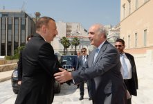 Prezident İlham Əliyev Yunanıstan parlamentinin sədri Vanqelis Meimarakis ilə görüşüb (FOTO)