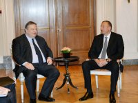 Prezident İlham Əliyev Yunanıstanın Baş nazirinin müavini, xarici işlər naziri Evangelos Venizelos ilə görüşüb (FOTO)