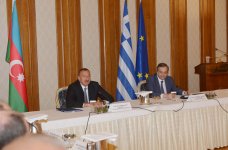 Azərbaycan Prezidenti İlham Əliyevin və Yunanıstanın Baş naziri Antonis Samarasın yüksək səviyyəli iş adamları ilə görüşü olub (FOTO)