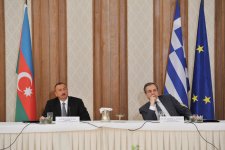 Azərbaycan Prezidenti İlham Əliyevin və Yunanıstanın Baş naziri Antonis Samarasın yüksək səviyyəli iş adamları ilə görüşü olub (FOTO)
