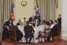 Azərbaycan Respublikasının Prezidenti İlham Əliyevin və xanımı Mehriban Əliyevanın şərəfinə dövlət naharı verilib (FOTO)