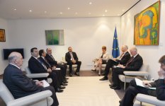 Prezident İlham Əliyev Strasburqda AŞ PA sədri, AŞ-nin katibi və İnsan Hüquqları üzrə Avropa Məhkəməsinin sədri ilə görüşüb (FOTO)