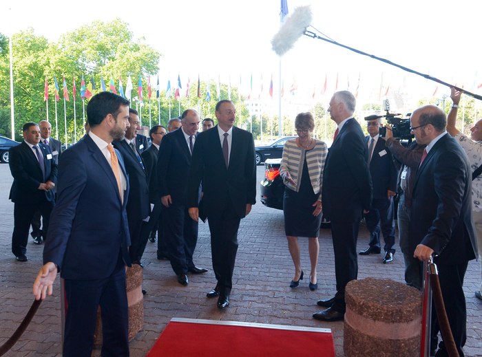 Prezident İlham Əliyev Strasburqda AŞ PA sədri, AŞ-nin katibi və İnsan Hüquqları üzrə Avropa Məhkəməsinin sədri ilə görüşüb (FOTO)