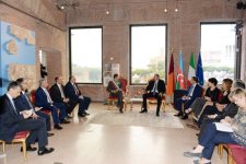 Prezident İlham Əliyev Romanın “Mercati di Traiano” muzeyində olub, burada şəhərin meri İqnatsio Marino ilə görüşüb və İtaliya jurnalistlərinə müsahibə verib (FOTO)