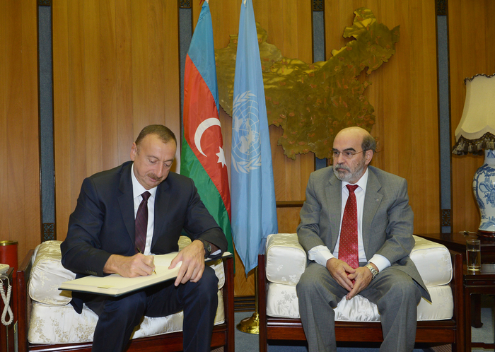Prezident İlham Əliyev: Azərbaycan artıq bir neçə sahədə donor ölkəsinə çevrilir (FOTO)