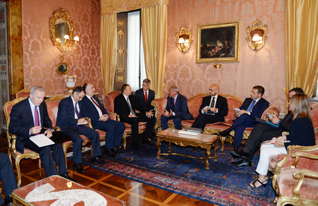Prezident İlham Əliyev Romada İtaliya Senatının sədri Pietro Qrasso ilə görüşüb (FOTO)